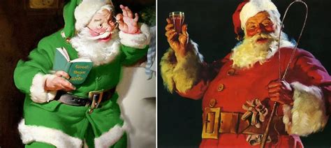 de que color era santa claus originalmente|Papá Noel: los auténticos colores con los que vestía y por